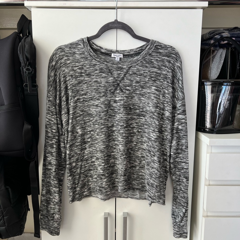 Splendid Long Sleeve Black & White Pattern - Size Small